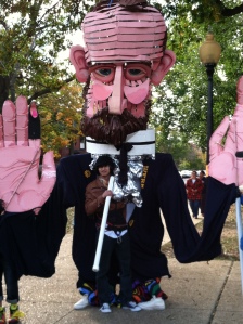 Giant puppet from the Million Puppet March in DC. November 2012. 
